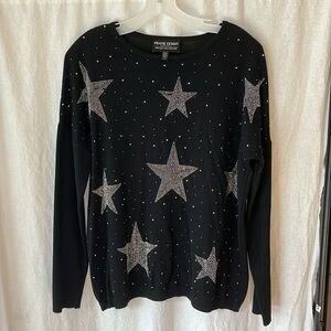 Frank Lyman - Size S - Black sweater with silver stars